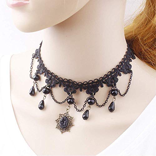 Halloween Elegant Sexy Lace Women Retro Gothic Punk Style Necklace