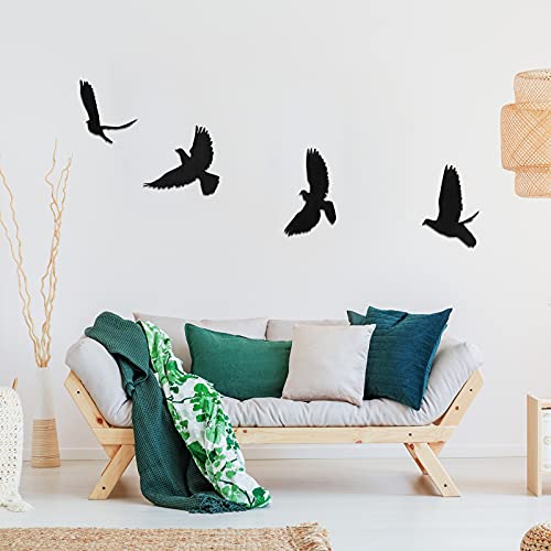 4 Pcs Flying Bird Wall Sculptures Home Decoration