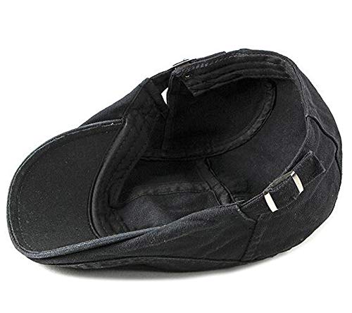 2 Pack Flat Cotton Newsboy Cap for Men