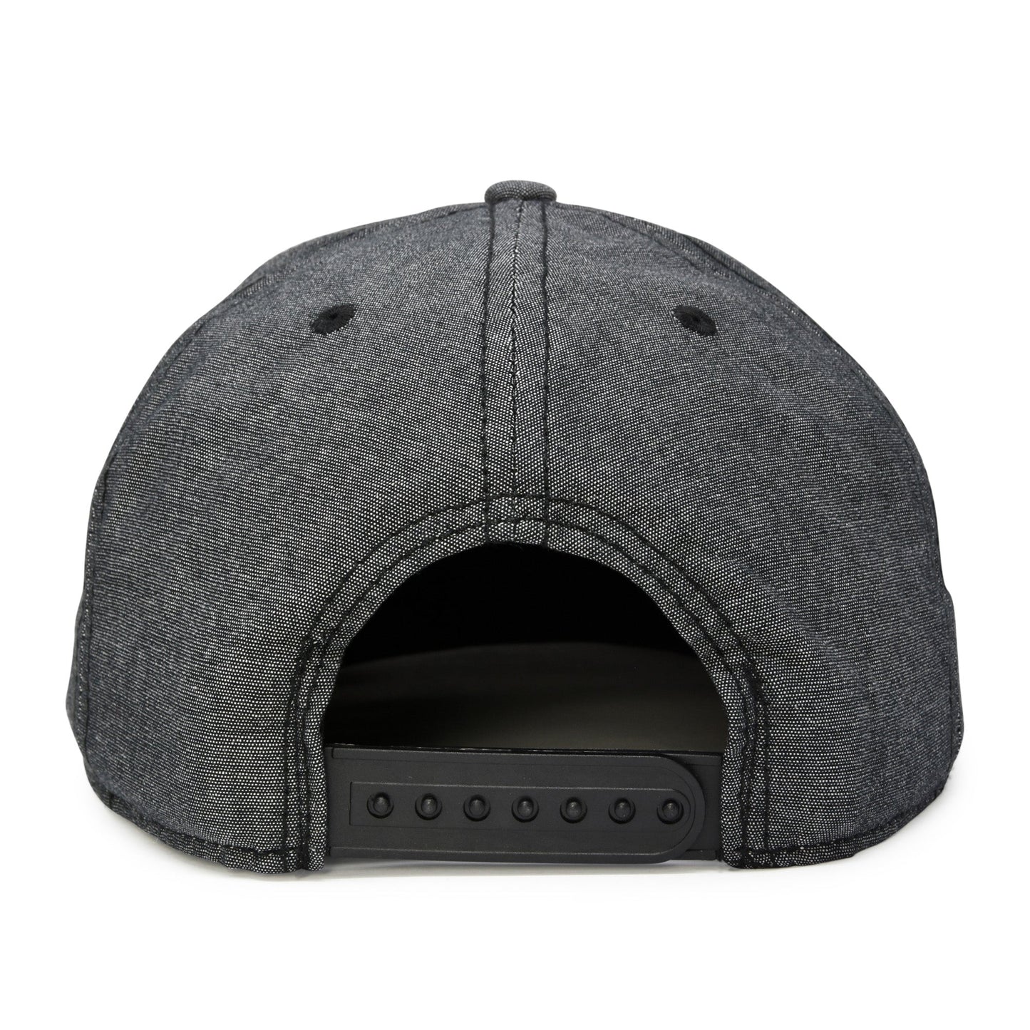 Men's Premium Flat Bill Snapback Chambray Hat 6 Panel Cap