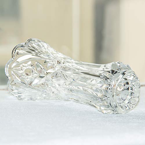 Large Flower Vase Tulips Pattern Glass Thickening for Home Decoration