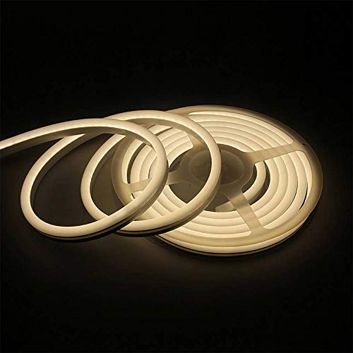 Neon LED Strip Light 16.4ft/5m 12V DC 600 LEDs Waterproof Flexible