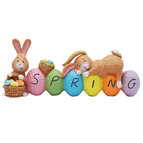 Spring Easter Indoor Decoration Craft Style Bunny and Egg Decoration