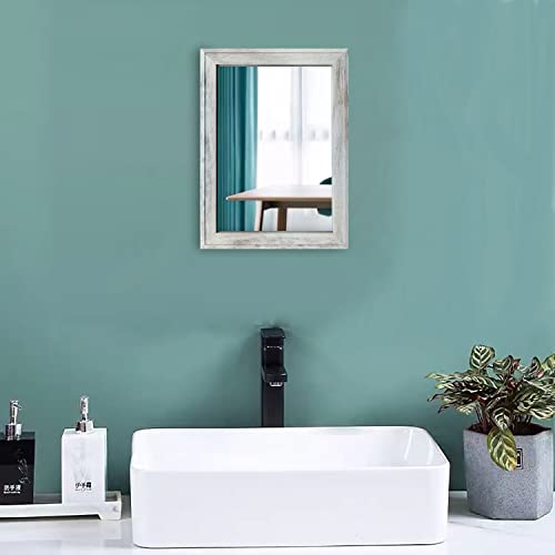 2PCS Farmhouse Frame Accent Wall Mirror (11"X15")