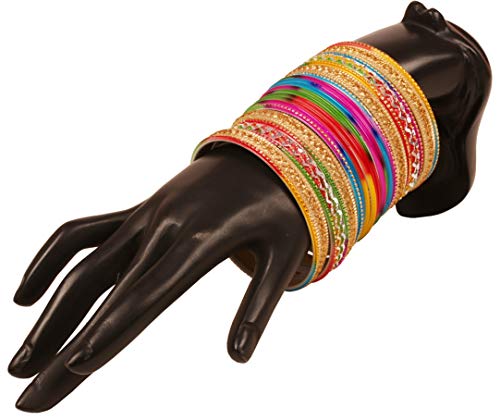 24 Set Gorgeous Rainbow Indian Bollywood Colorful Bangle Bracelet Collection