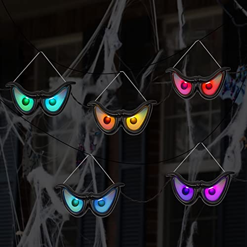 Halloween Flashing Spooky Eyes Lights, 5 Pairs Battery Operated