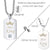 King and Queen Couples Necklaces Stainless Steel Dog Tags Gift for Valentines Day