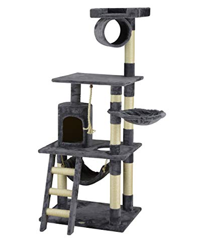 62-Inch Cat Tree- Cat Condo House