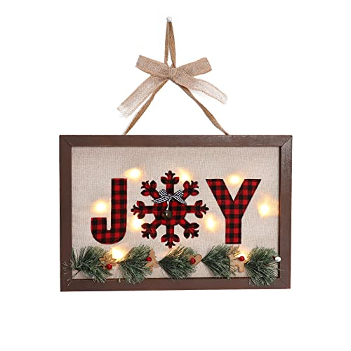 Christmas Hanging Sign with Led Lights Decoration
