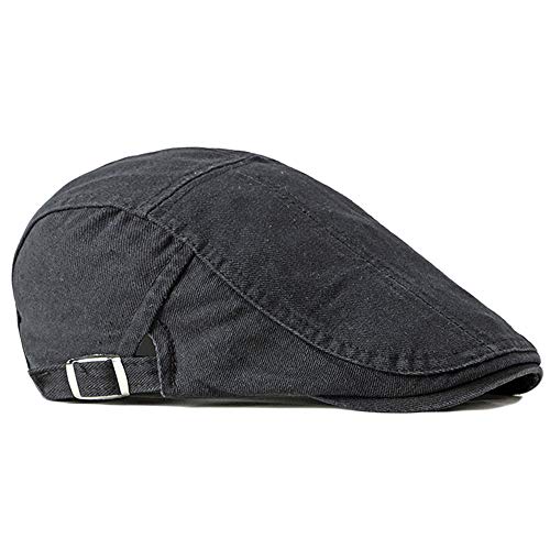 2 Pack Flat Cotton Newsboy Cap for Men