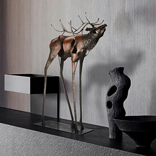 100% Handmade Metal Deer Statues