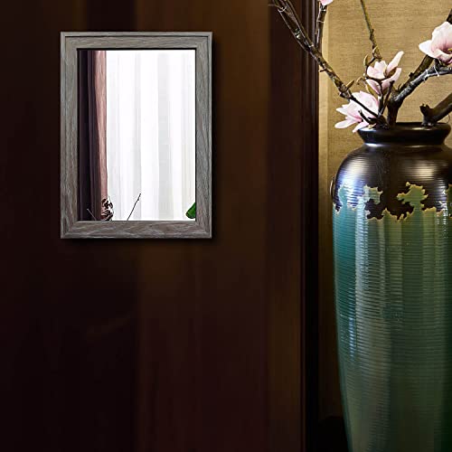 2PCS Farmhouse Frame Accent Wall Mirror (11"X15")
