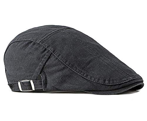 2 Pack Flat Cotton Newsboy Cap for Men