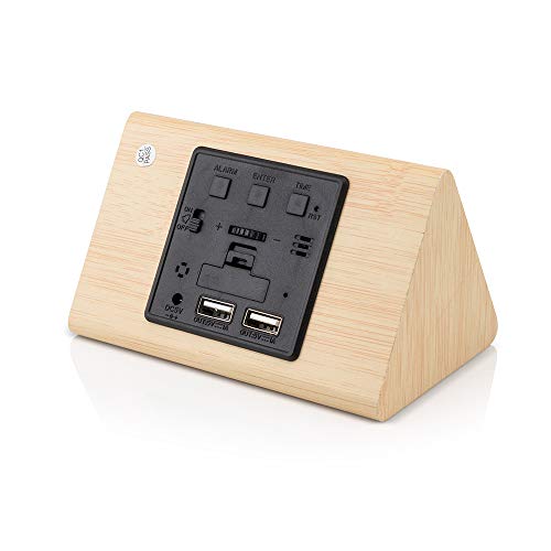 Wooden LED Alarm Digital Desk Clock