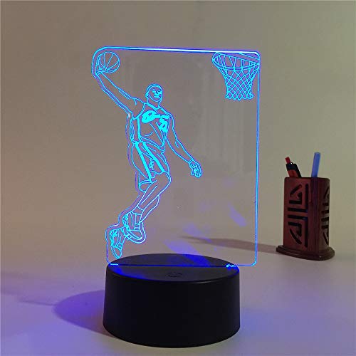 3D Illusion LED Night Light,7 Colors Gradual Changing Touch Switch USB Table Lamp