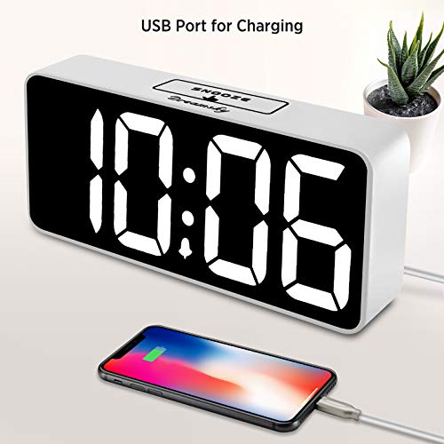 Large Digital Alarm Clock for Visually Impaired - 8.9 Inches Adjustable Alarm Volume