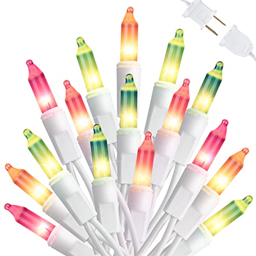 Easter Pastel Lights - 33ft 100 Count Incandescent Easter String Lights, UL Certified Connectable