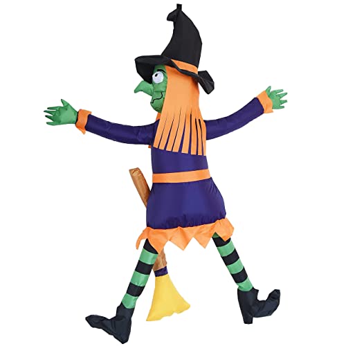 4 FT Tall Halloween Inflatable Witch w/ LED