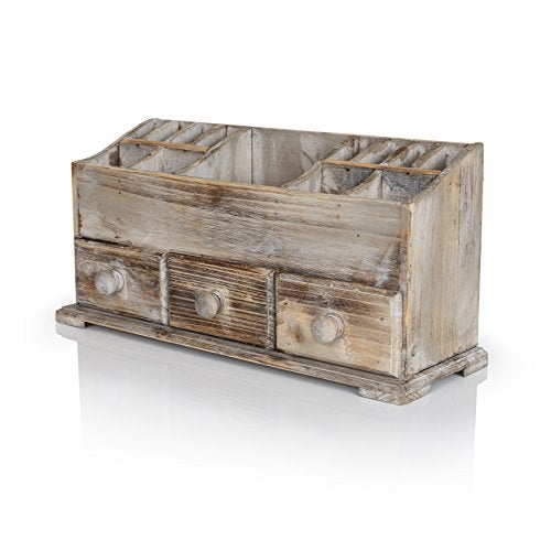 Vanity Drawer Beauty Organizer 3 Drawers - Wooden Cosmetic Storage Box