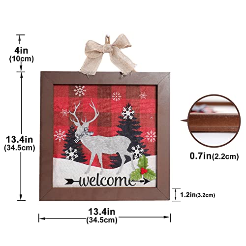 Christmas Hanging Sign with Led Lights Decoration