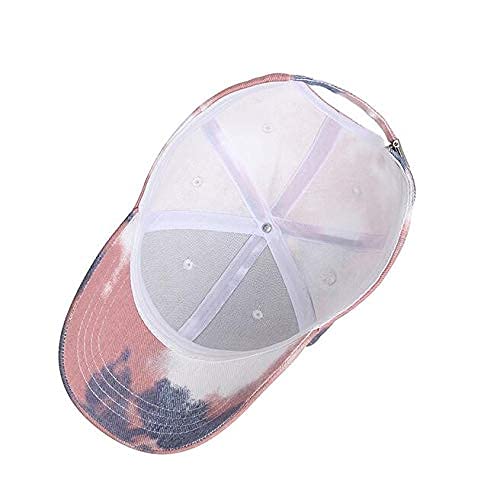 2-Pieces Tie-Dye Baseball-Cap for Women