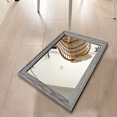 2PCS Farmhouse Frame Accent Wall Mirror (11"X15")