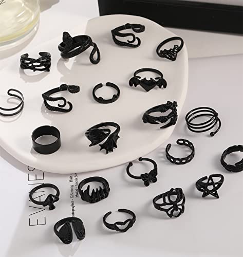 20-30Pcs Gothic Vintage Rings Set for Men/Women