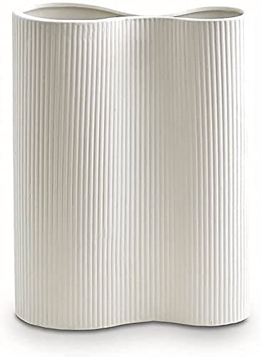 9” Tall Ceramic Flower Vases