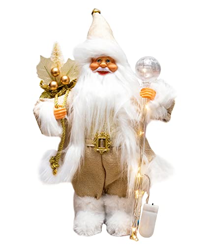 13.8inch Santa Claus Figurines for Christmas Decoration