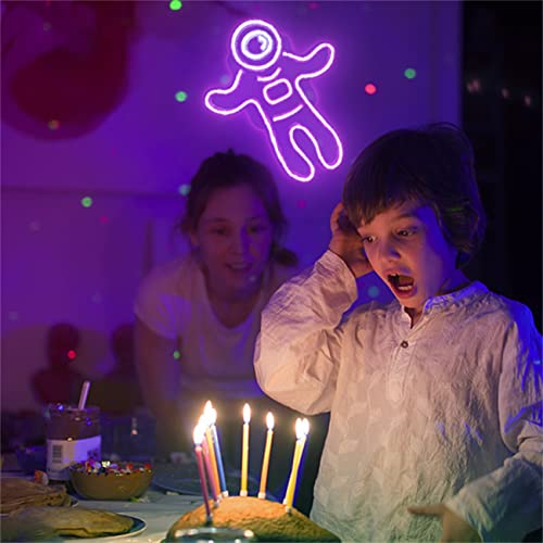 Astronaut Neon Light USB Powered w/ ON/Off Switch - Pink