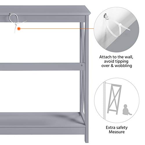 2 Tier Table Console for Entryway