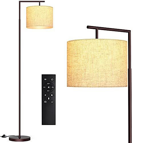 LED Floor Lamp w/ Remote Control, 4 Color Temperature & Bulb Included