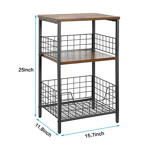 Industrial Retro Small Side Table