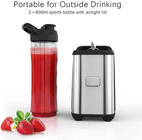 300W Portable Mini Blender for Shakes & Smoothies, Single Serve BPA-Free