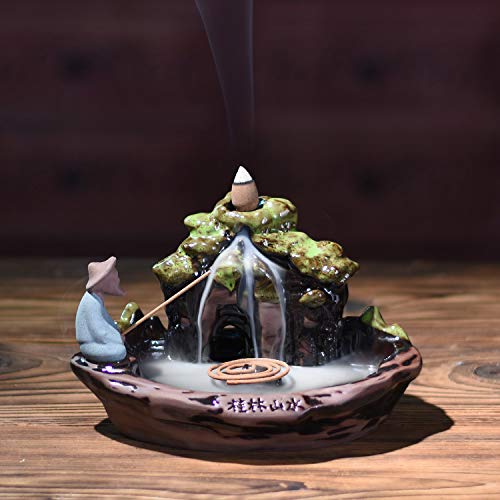 Ceramic Incense Holder Backflow Censer (Guilin Scenery)