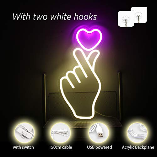 Gesture LED Neon Signs for Home Decoration