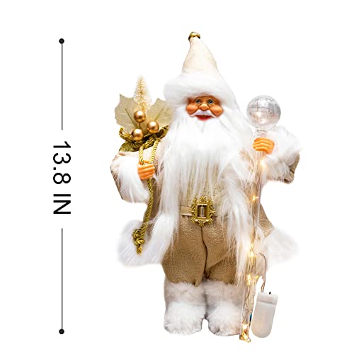 13.8inch Santa Claus Figurines for Christmas Decoration