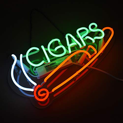 Neon Signs Cigars - Cheers Neon Light  Art for Home Decoration