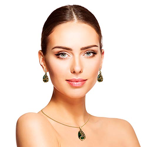 6 Pieces Elegant Necklace Peacock Set Jewelry