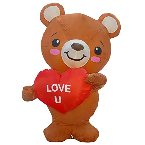 Valentine's Day Inflatable 4FT Love U Bear w/ Built-in LEDs