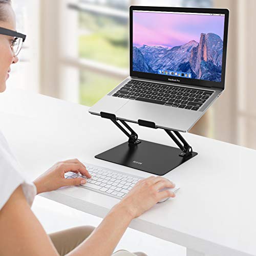 Ergonomic Aluminum Laptop Stand Compatible w/ 10-15.6" Laptops