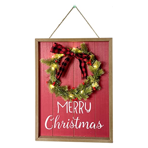 Merry Christmas LED Lighted Hanging Decoration