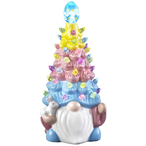 Ceramic Easter Tree - Gnome Figurine Decoration