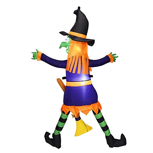 4 FT Tall Halloween Inflatable Witch w/ LED