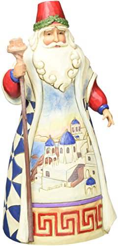 Heartwood Creek Santa's Around The World Austrian Stone Resin, 7" Figurine