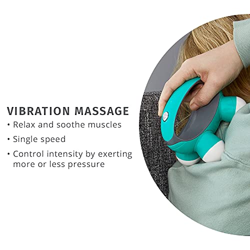 Mini Hand-Held Massager w/ Hand Grip, Battery Operated, Assorted Colors