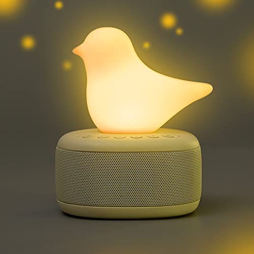 Cute Bluetooth Bird Bedside Lamp w/ Wireless Speaker & Microphone