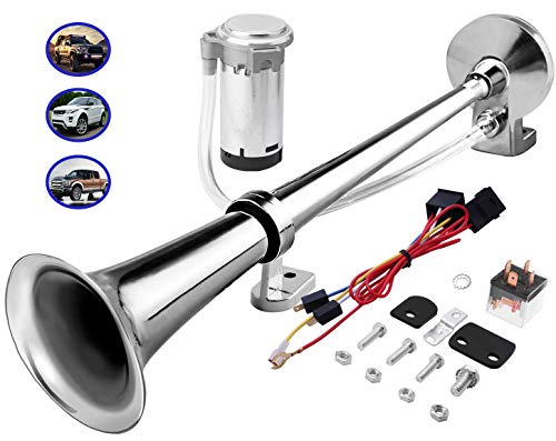 150DB Super Loud Train Horns Kit w/ 120 PSI Air Compressor for Truck, Car & Boats