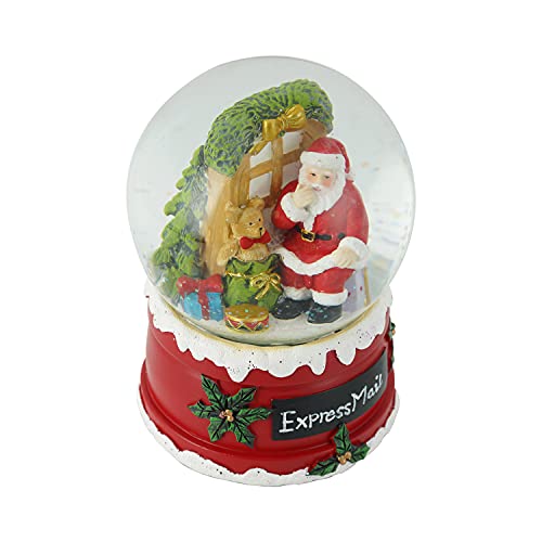 100mm Musical Snow Glitter Water Globe Christmas Decoration