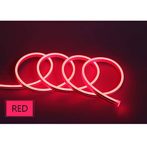 Neon LED Strip Light 16.4ft/5m 12V DC 600 LEDs Waterproof Flexible